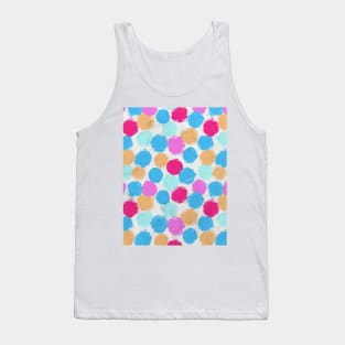 Rainbow Spots Circle Pattern Tank Top